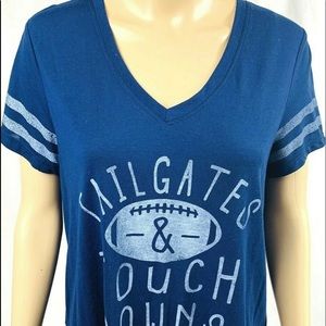 True Craft t-shirt size large blue short sleeve